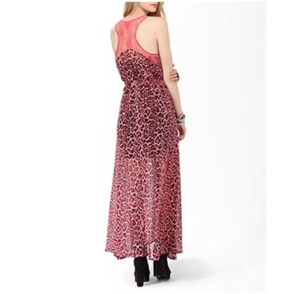 FOREVER 21 SHEER ANIMAL PRINT DUSTER TYPE DRESS - Picture 3 of 10